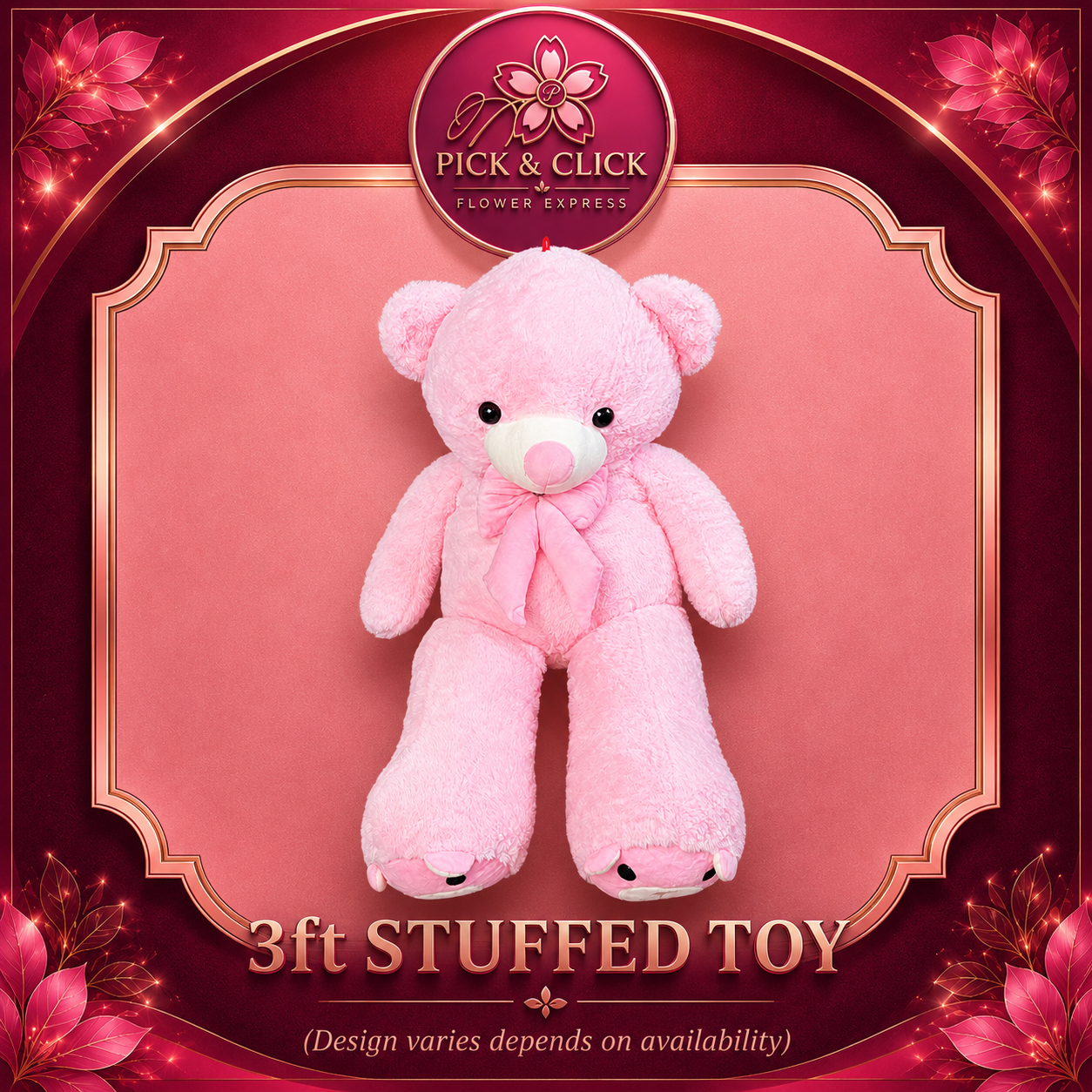 3ft Stuffed Toy (design varies depending on availability)