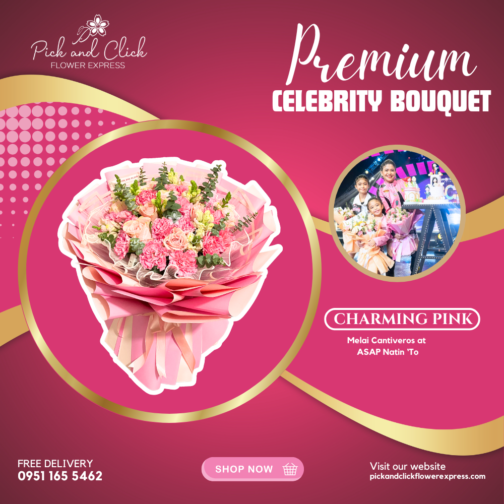 Pink rose and pink carnation bouquet with same-day delivery in Metro Manila – Perfect floral arrangement for special occasions.