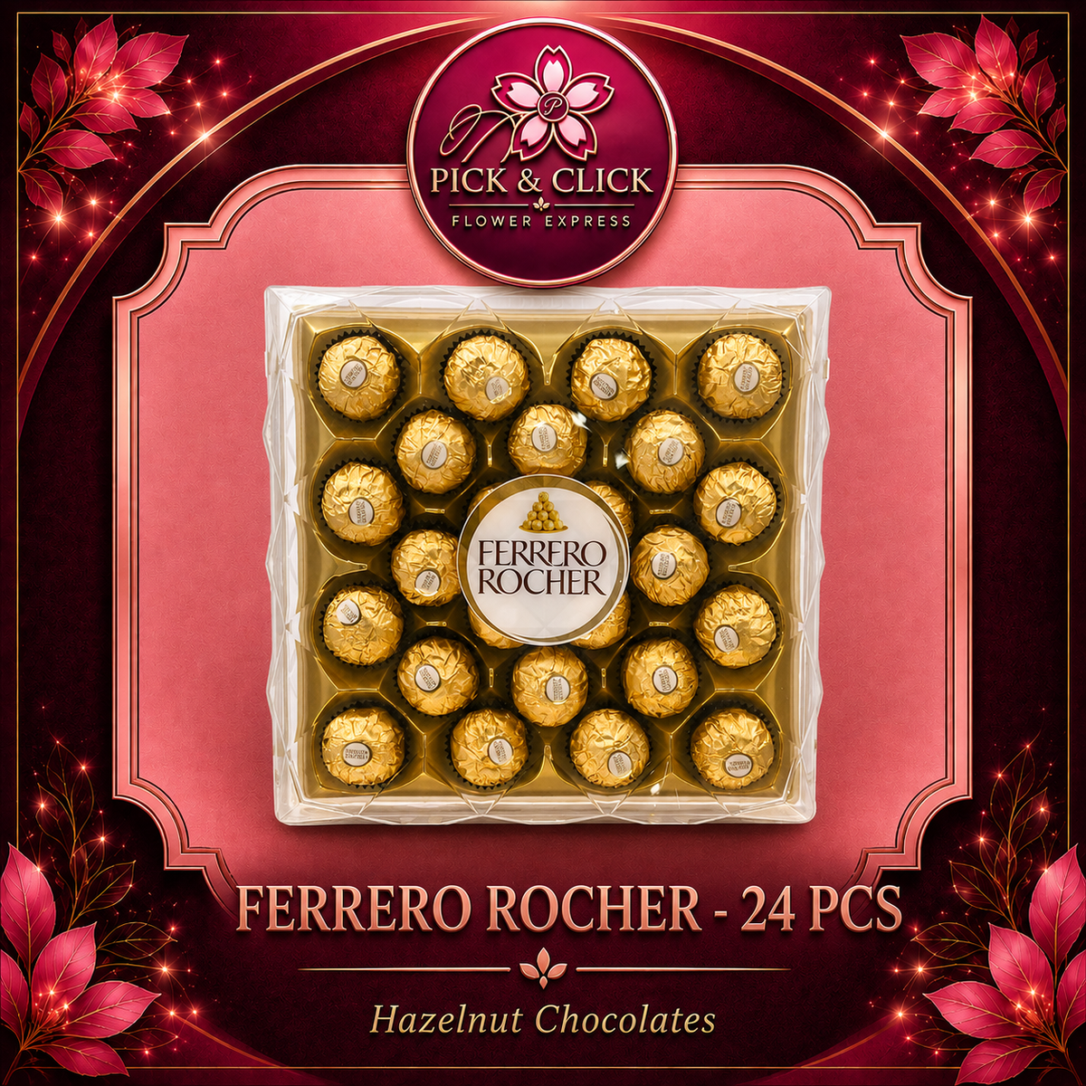 T24 Ferrero Chocolate add-on gift from Pick and Click Flower Express, perfect with flower bouquets, birthday gifts, anniversaries, romantic surprises, and flower delivery in Metro Manila, Philippines.
