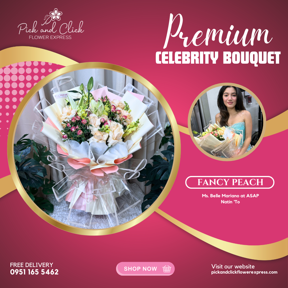 Bouquet of imported China rose, spray rose, stargazer, and snapdragon in pink two-tone wrap — luxurious and romantic floral gift
