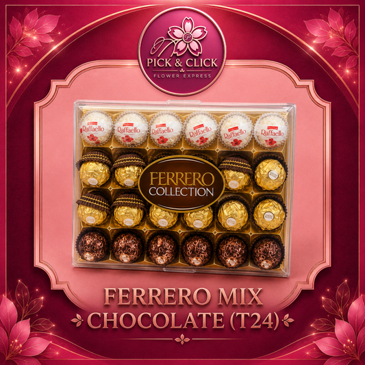 T24 Mix Ferrero Chocolate add-on gift from Pick and Click Flower Express, perfect with flower bouquets, birthday gifts, anniversaries, romantic surprises, and flower delivery in Metro Manila, Philippines.