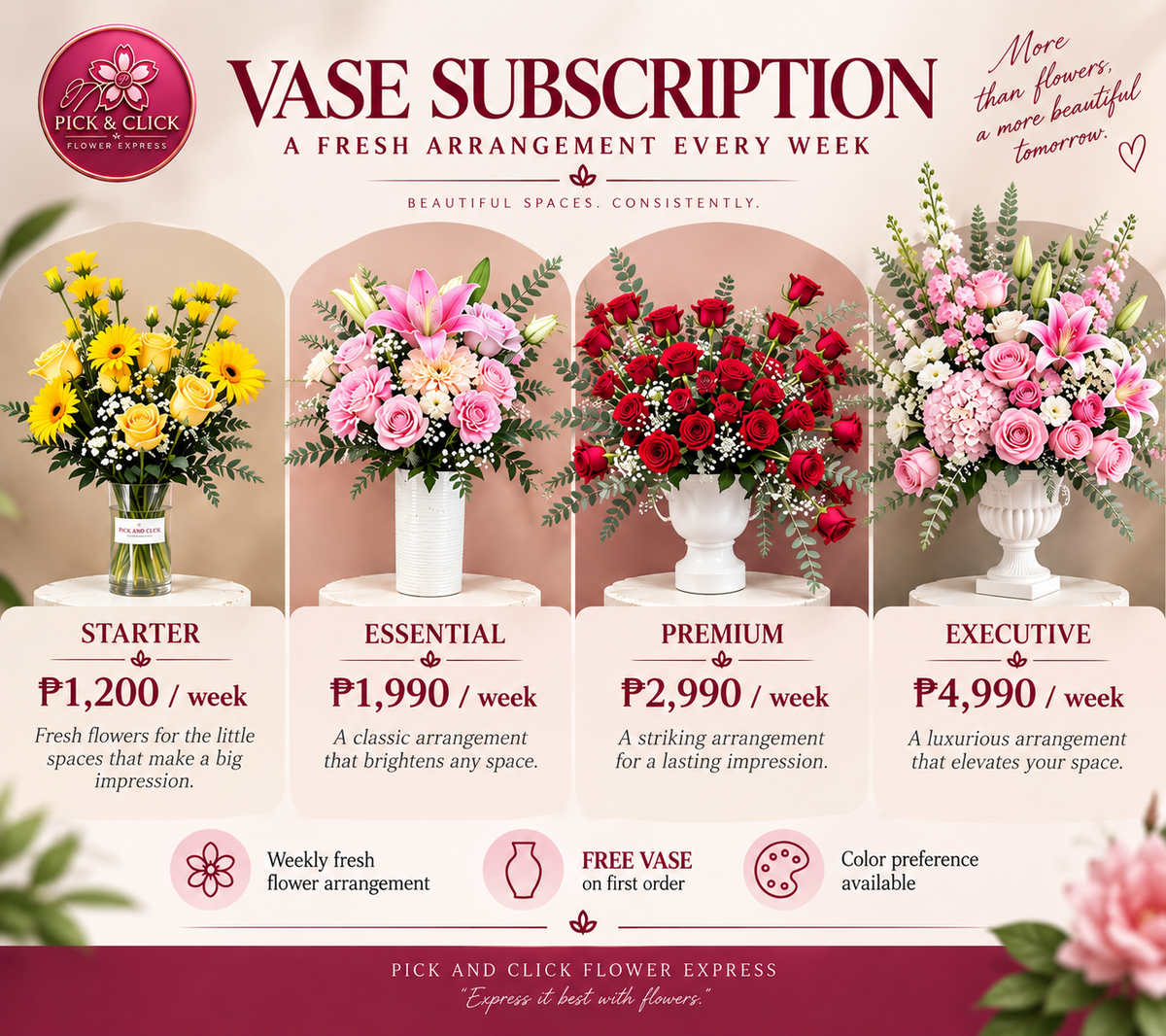 A Fresh Arrangement Every Week
